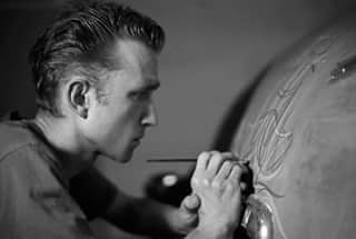 found this old pic (analog!) by Stockholm photographer Anders Thessing. this is me as a young buck Pinstriping his Hudson back in 2006 at in the old Sivletto store. Time flies