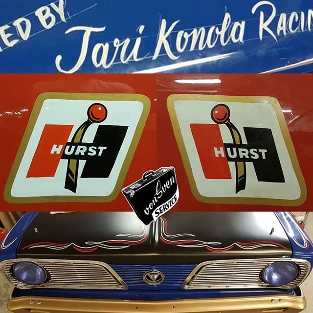 the devil is in the details … custom flip on the shot gun side makes this classic Hurst logo go with the flow